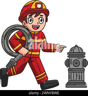 Fire Hydrant Cartoon Colored Clipart Illustration Stock Vector Image ...