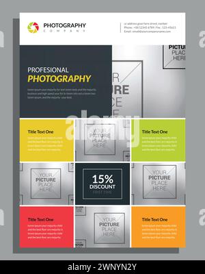 Creative Modern Flyer. Annual Report, Creative Portfolio, A4 minimal flyer, Business Brochure. Stock Vector