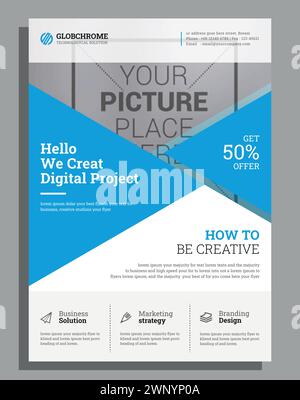 Vector Modern Corporate Business flyer design template Stock Vector
