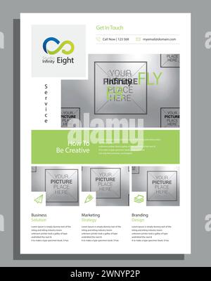 Vector Modern Corporate Business flyer design template Stock Vector