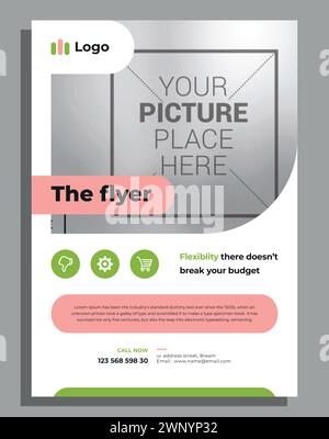 Vector Modern Corporate Business flyer design template Stock Vector