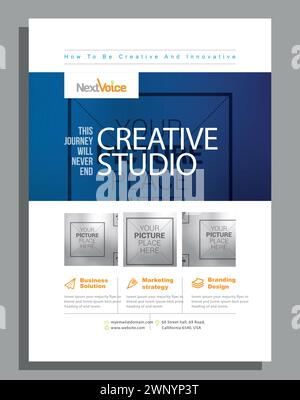 Vector Modern Corporate Business flyer design template Stock Vector