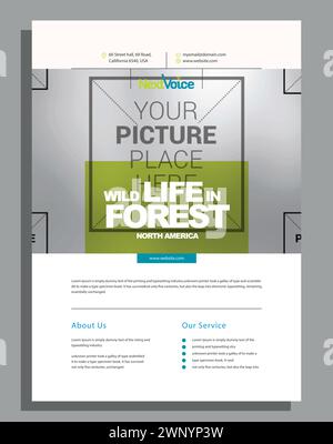 Vector Modern Corporate Business flyer design template Stock Vector