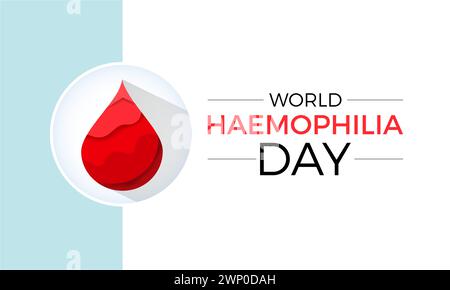 World Hemophilia Day Observed every year of April 17, Vector banner, flyer, poster and social medial template design. Stock Vector