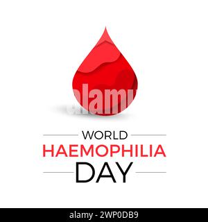 World Hemophilia Day Observed every year of April 17, Vector banner, flyer, poster and social medial template design. Stock Vector