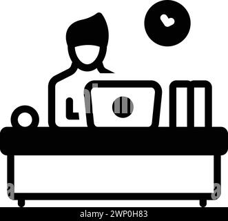 Icon for co-worker Stock Vector