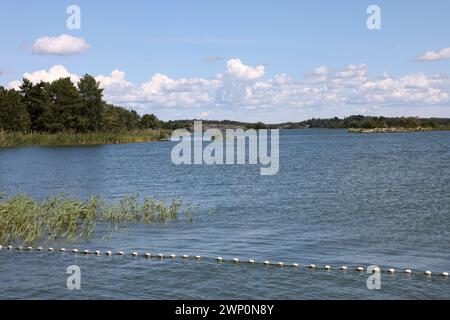 Trosa Havsbad in the Södermanland area, surrounded by magnificent archipelago views. Sweden. Stock Photo