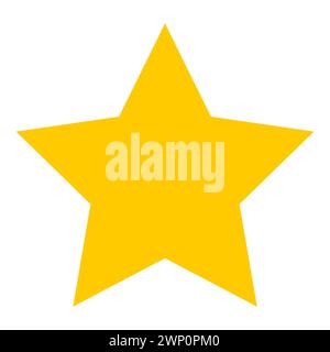 Yellow star icon. Design can use for web and mobile app. Vector illustration Stock Vector