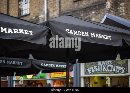 London, UK - 12 September, 2023 - Signs of Camden Market Stock Photo