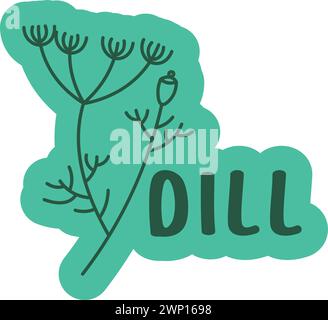 Dill Herb Vector Illustration Stock Vector Image & Art - Alamy