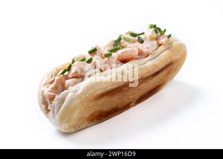 Lobster roll isolated on white background Stock Photo
