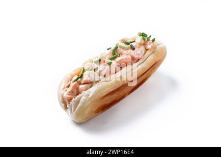 Lobster roll isolated on white background Stock Photo