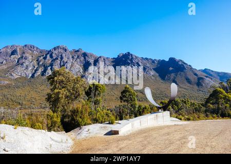 Gordon River Road Landscape in Tasmania Australia Stock Photo