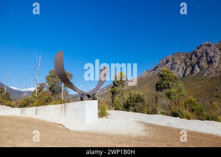 Gordon River Road Landscape in Tasmania Australia Stock Photo