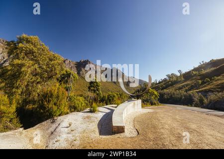 Gordon River Road Landscape in Tasmania Australia Stock Photo