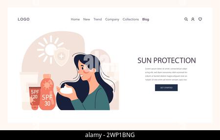 Acne treatment web banner or landing page. Dermatology and cosmetology ...