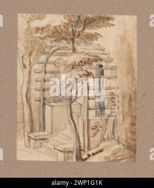 Architectural design of a monument illustrating artistic elements ...