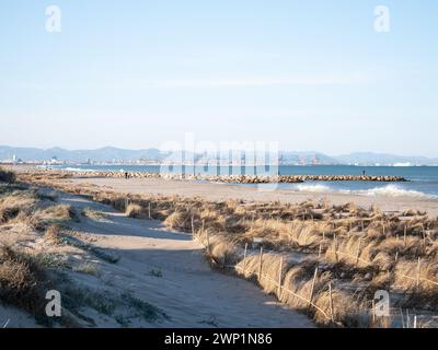 La Devesa del Saler beach in Valencia coast Stock Photo
