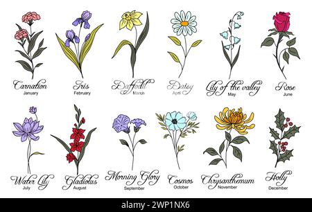 February Birth Month Flower Svg Hand Draw Violet Svg, 56% OFF