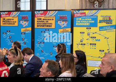 Milano, Italia. 05th Mar, 2024. Foto Alessandro Cimma/LaPresse 05-03-2024 Milano, Italia. Conferenza stampa di presentazione stramilano 2024. Photo Alessandro Cimma/LaPresse 05-03-2024 Milan, Italy. Stramilano 2024 presentation press conference. Credit: LaPresse/Alamy Live News Stock Photo