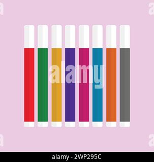 Sketch Pens Set Stock Vector