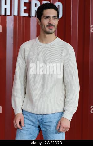 Actor Chino Darín attends the presentation of 'Mano De Hierro' at Hotel Thompson on March 05, 2024 in Madrid, Spain. Stock Photo