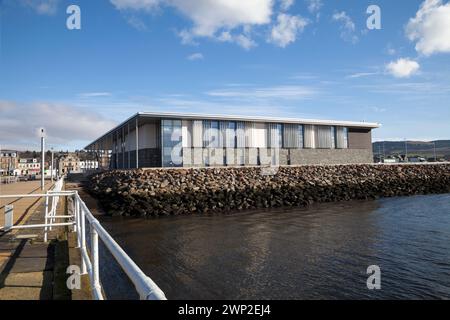 Helensburgh Leisure Centre from the Pier, Scotland Stock Photo