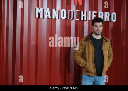 Madrid, Spain. 05th Mar, 2024. luís Quílez attends the presentation of 'Mano De Hierro' at Hotel Thompson on March 05, 2024 in Madrid, Spain. (Photo by Oscar Gonzalez/Sipa USA) (Photo by Oscar Gonzalez/Sipa USA) Credit: Sipa USA/Alamy Live News Stock Photo