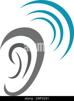 Hearing Logo Template vector icon design Stock Vector