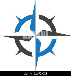 Compass Logo Template vector icon illustration design Stock Vector