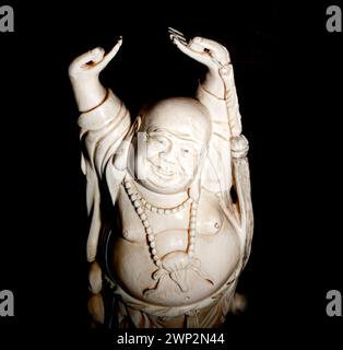 ivory Buddha statue Stock Photo