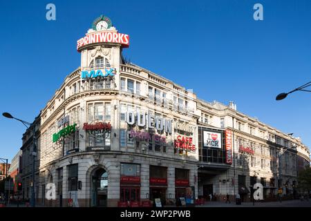 UK, Manchester, the print works, multicomplex shopping and cinema’s. Stock Photo