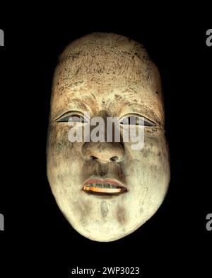 Naki-ZOH, Fushikizoh, an old traditional mask from the Japanese Noh Theater Stock Photo