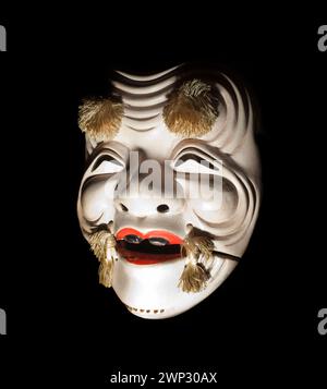 Ko-Chichinojyo, an old traditional mask from the Japanese Noh Theater Stock Photo