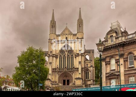 St Paul's Cathedral, an Anglican cathedral church, is seen in the centre of the city. Stock Photo