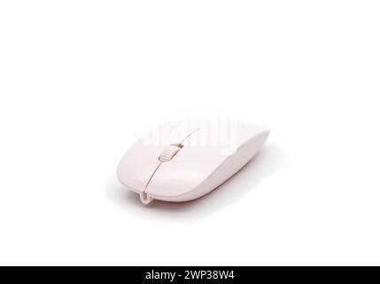 Wireless computer mouse isolated on white background. Stock Photo