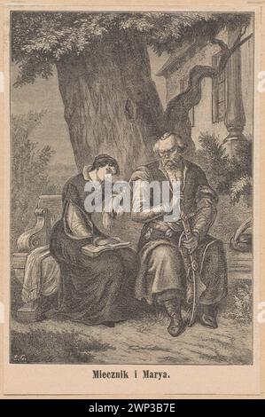 Reproduction of Aleksander Lesser's 1884 painting depicting the final ...