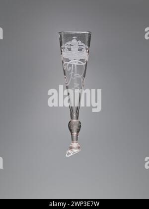 Flute produced in Lona Huta between 1734 and 1763, showing material, shape, length, and decorative features typical of 18th-century wind instruments. Stock Photo