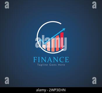 Accounting Business Logo Template, Marketing Logo, Finance Logo Vector Design Stock Vector