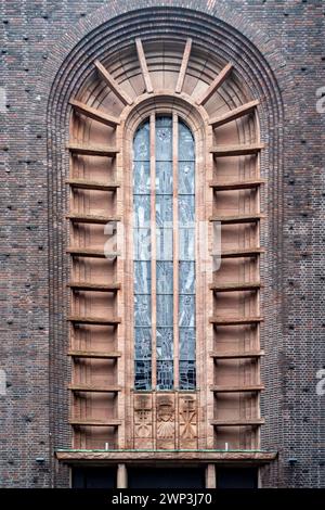 View of large window with gold-colored grille Stock Photo - Alamy