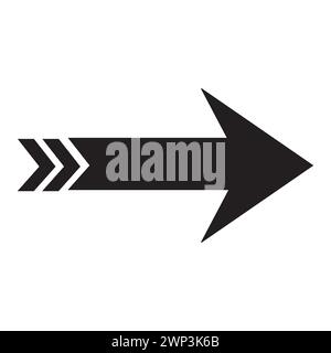 Arrow icons black collection. flat style arrow icon for your web site design. Simple arrow Vector illustration, doodle icon Stock Vector