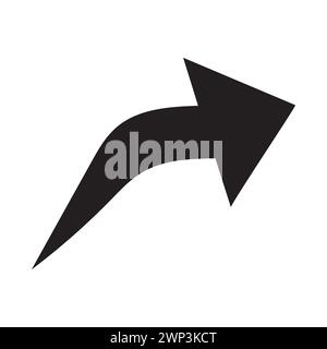 Arrow icons black collection. flat style arrow icon for your web site design. Simple arrow Vector illustration, doodle icon Stock Vector