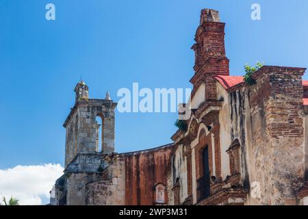 The Dominican Chapel of the Third Order in the old Colonial City of Santo Domingo, Dominican Republic.  It was built in the 1700's as part of the Impe Stock Photo