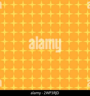 Yellow orange background circles on halftone. Raster illustration. Vector illustration. stock image. EPS 10. Stock Vector