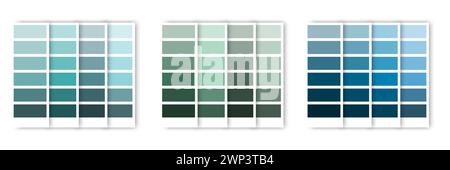 Abstract blue turquoise palette for digital wallpaper design. Vector illustration. stock image. EPS 10. Stock Vector