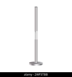 Realistic metal stick. Vector illustration. Stock image. EPS 10. Stock Vector