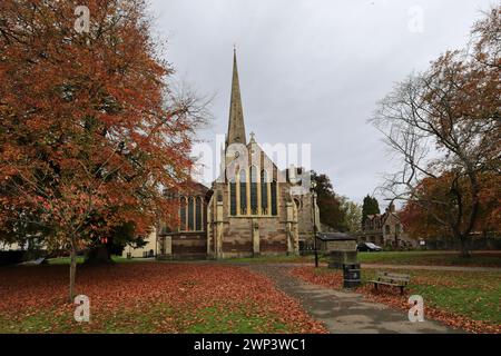 St Mary's Priory Church, Monmouth town, Monmouthshire, Wales, UK Stock Photo