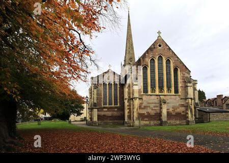 St Mary's Priory Church, Monmouth town, Monmouthshire, Wales, UK Stock Photo