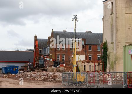 Demolition of historic Nazareth House in Southend, Essex, former convent nursing & residential home operated by the Sisters of Nazareth nuns Stock Photo