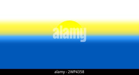 blue sea. sunset on sea. Travel concept. Vector illustration. Stock image. EPS 10. Stock Vector